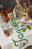 Hand Embroidered Tequila Tea Towel