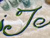 Hand Embroidered Tequila Tea Towel