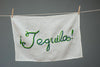 Hand Embroidered Tequila Tea Towel
