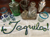 Hand Embroidered Tequila Tea Towel