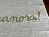 Hand Embroidered Bacanora Tea Towel